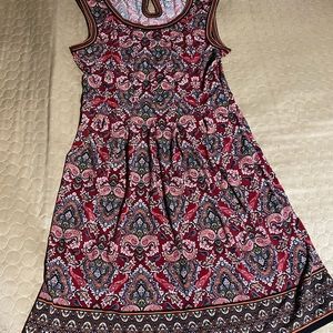 MAX STUDIO DESIGN SLEEVLESS DRESS W/KEYHOLE BACK